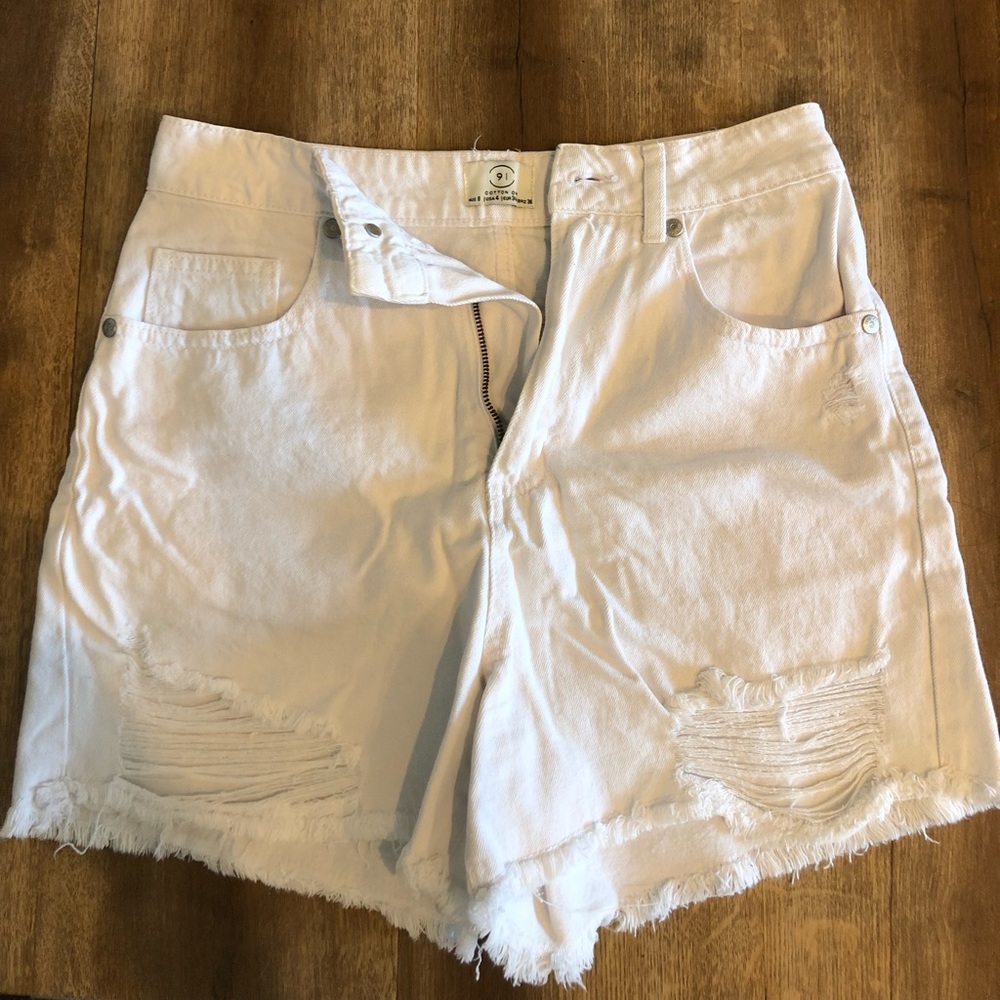 High rise shorts